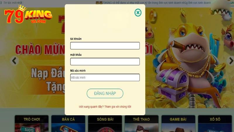 Quy trình 3 bước đăng nhập 79KING đơn giản dễ hiểu